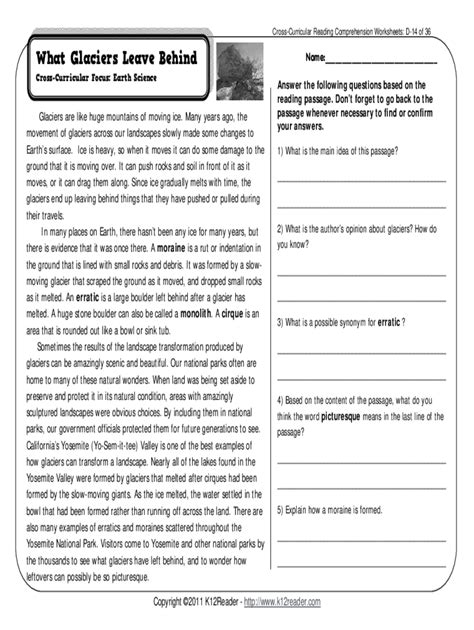 Free Printable 4th Grade Mother's Day Reading Comprehension Worksheets
