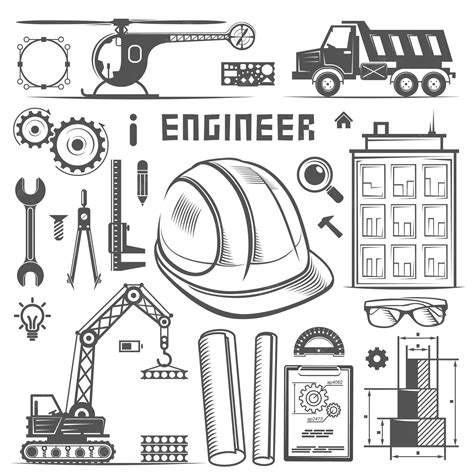 Premium Vector Icons Engineer Drawing Style Art Vector Illustration