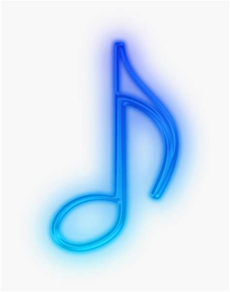 Music Note Png Neon Transparent Blue Aesthetic Png Png Download