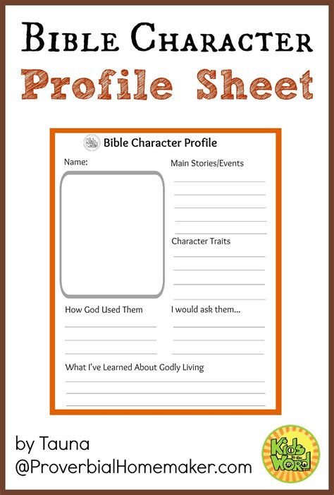 Free Bible Character Printables Free Printable Download