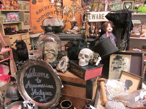 Vintage Halloween display at the Brass Armadillo Antique Mall