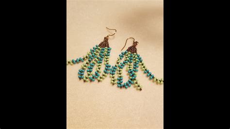 All Seed Beads Dangling Beaded Earrings Diy Tutorial Youtube