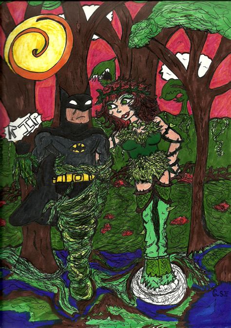 Batman And Poison Ivy By Geenie Ate Me On Deviantart