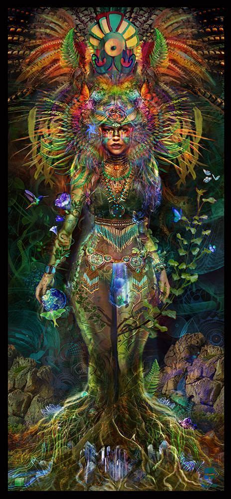 Gaia The Earth Goddess Tapestry Elemental Series Ready To Ship