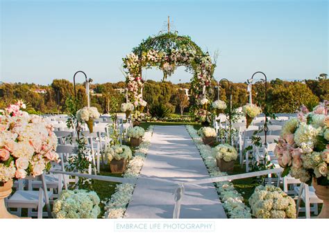 Gorgeous Outdoor Wedding Ceremony Setting Riviera Country Club