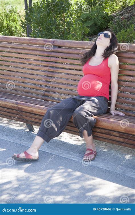 Pregnant Very Tired Stock Photo Image Of Outside Babyhood 46720602