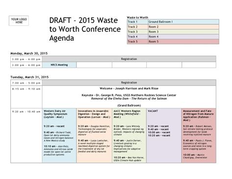 30 Best Conference Agenda Templates (100% Free)