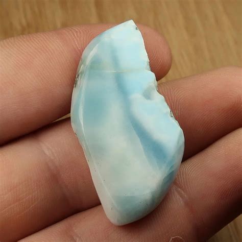 Polished Larimar Slices From The Dominican Republic Uk Shop
