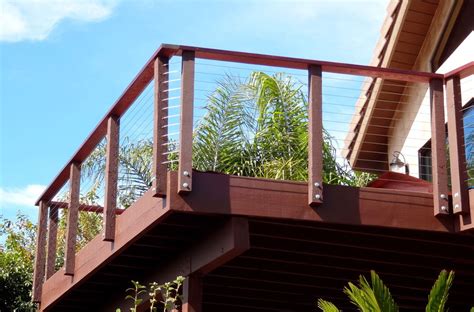 Deck Railing With Wire Cable Cable Railing Deck Railing Design Wood