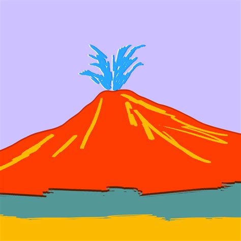 Dormant Volcano Cartoon