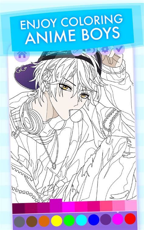 Kawaii Anime Boys Coloring Book Apps And Games