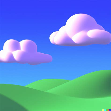 3d Cartoony Windows Xp Bliss Wallpapers Made With Dall E 2 ・ Popular
