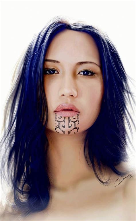 Onpoint Tattoos Maori Tattoo Polynesian Women Chin Tattoo