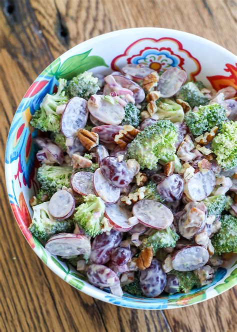 Broccoli Grape Salad Barefeet In The Kitchen