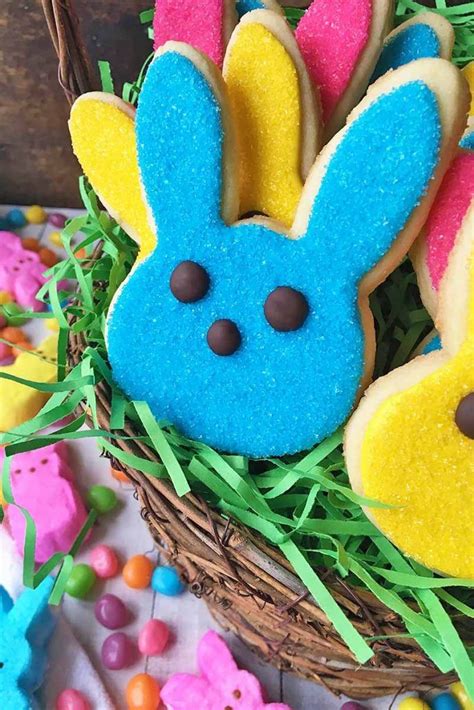 Peeps Easter Bunny Sugar Cookies Recipe Foodal Recipe Easter