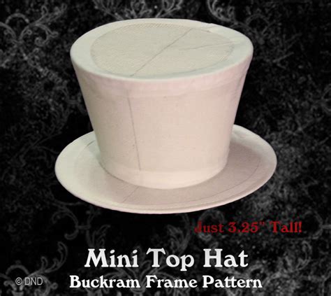 Mini Top Hat Buckram Frame Hat Pattern