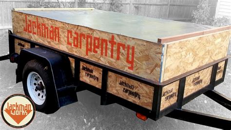 Customized Utility Trailer Sides And Cover Youtube