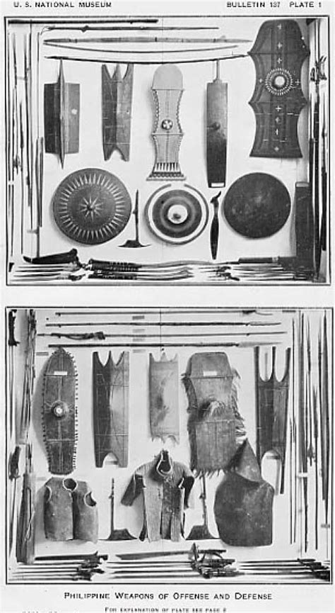 The Collection Of Primitive Weapons And Armor Of The Philippine Islands