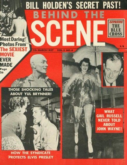 Pulp International Vintage Cover Of Behind The Scene From March 1957