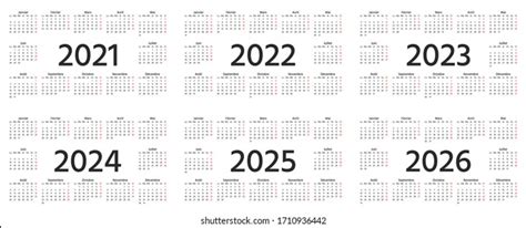 Calendario Español 2021 2022 2023 2024 Vector De Stock Libre De