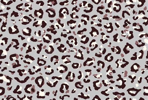 Seamless Leopard Fur Pattern Stock Vector Illustration Of Abstract