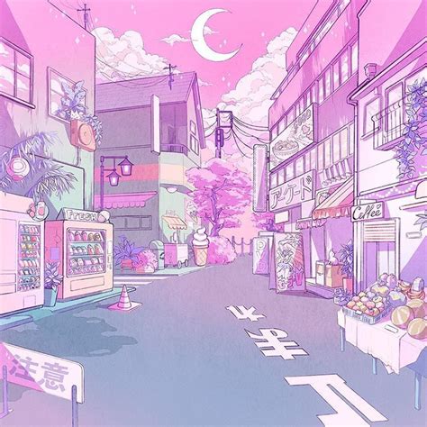 Desktop Aesthetic Lofi Pastel Anime Wallpaper