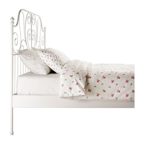 Ikea Leirvik Full Size Bed Frame With Slatted Base Aptdeco