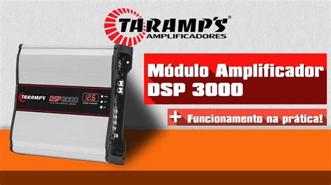 Módulo Amplificador Taramps Dsp 3000 Digital Voltímetro E Crossover