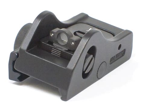 LPA Adjustable Rear Shotgun Tritium Sights Picatinny Rail 16 00
