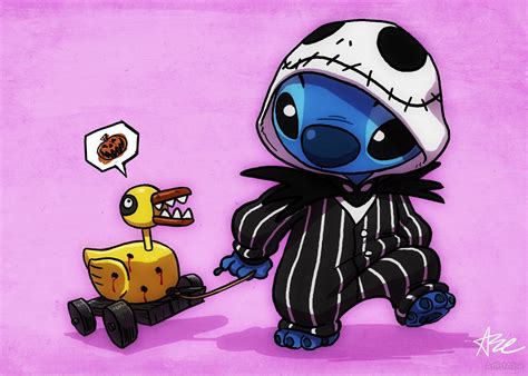 Stitch Jack Skellington 5x7 In 2021 Stitch Cartoon Stitch Drawing