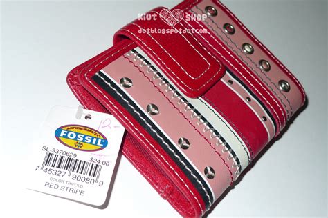 ♥ Kiut Sh0p Bags And Accessories Sold Fossil Red Leather Trifold Red