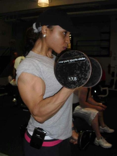 Nice Vein In Her Bicepgreat Pump Sports Clubs Biceps Over Ear