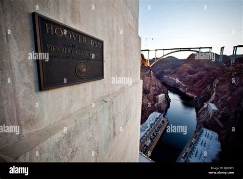 Hoover Dam Once Known As Boulder Dam Is A Concrete Arch Gravity Dam