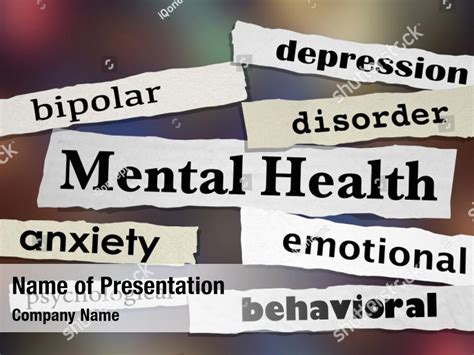 Mental Health Headline Powerpoint Template Mental Health Headline