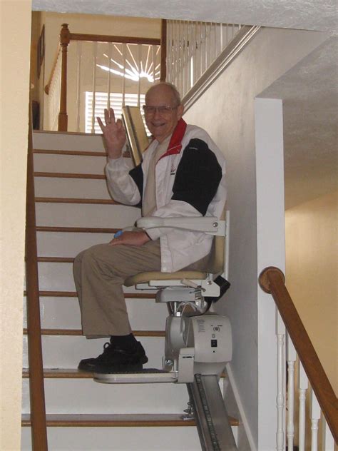 A stair lift is a chair that climbs up and down a staircase on a motorized rail attached. Chicago Stair Lift Deals