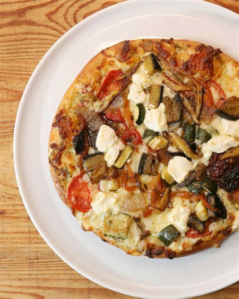 Vegetarian Pizza With Wild Mushrooms And Pesto Recipe