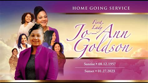 Home Going Service First Lady Jo Ann Goldson 2 11 2023 Youtube