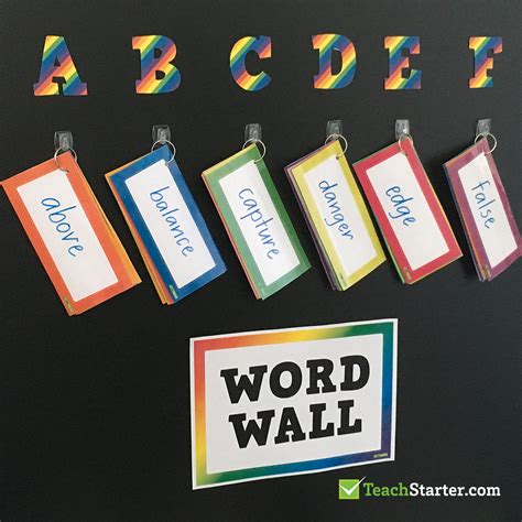 27 Practical Word Wall Ideas For The Classroom Teach Starter Word