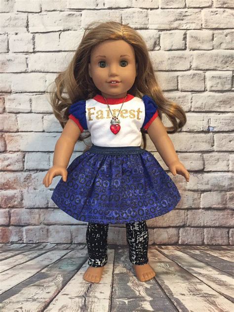 american girl custom princess evie inspired descendents etsy doll clothes american girl