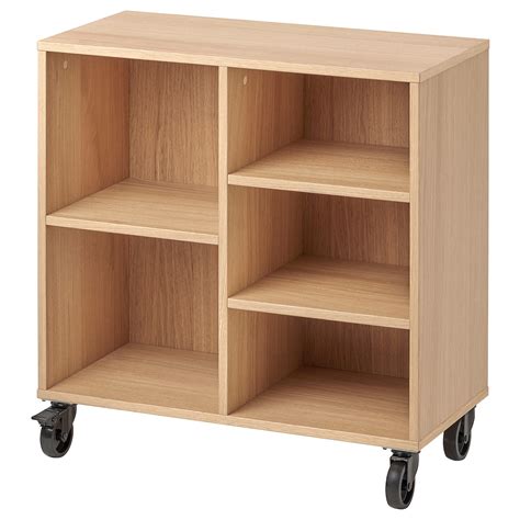 RÅvaror Shelf Unit On Casters Oak Veneer 2638x2718 Ikea