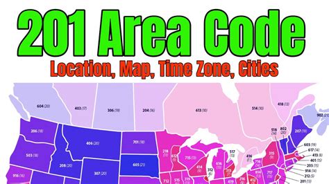 Area Code And Time Zone Map