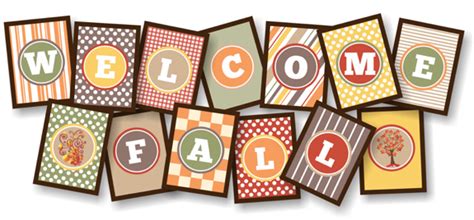 Welcome Fall Banner Free Printable