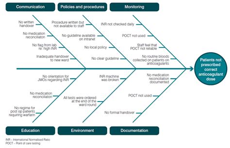 Cause And Effect Diagram Clinical Excellence Commission