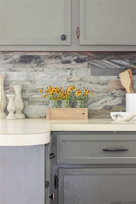 I share how to install these tiles. DIY Backsplash: How to Install Peel and Stick Backsplash
