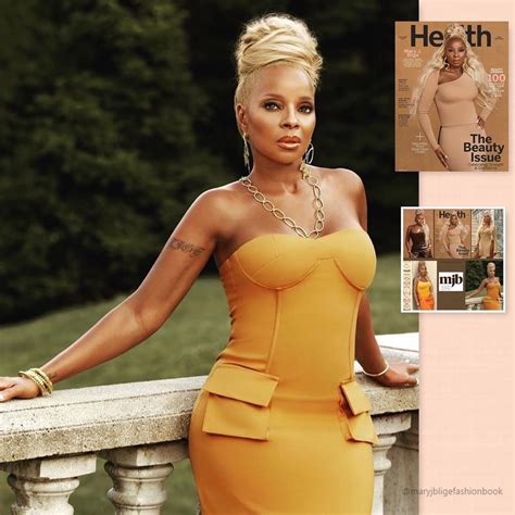 Mary J Blige Fashion Book — Magazine Cover Health Magazine October 2020 Bold Dresses
