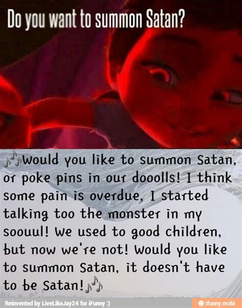 Check out how this page has evolved in the past. Do you want to summon Satan? ¿Would you like to summon ...