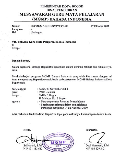 Contoh Surat Resmi Dan Surat Pribadi Buat Surat Resmi Dengan Contoh Mudah Berikut Ini