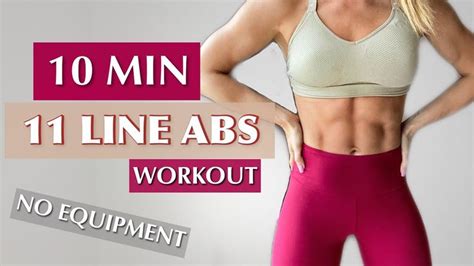 10 Min Best 11 Line Abs Workout Upper Lower Abs And Obliques Workout