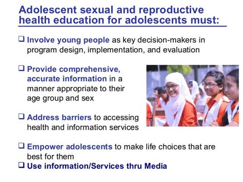 Concept Of Adolescent Sexual And Reproductive Health Asrh Problems
