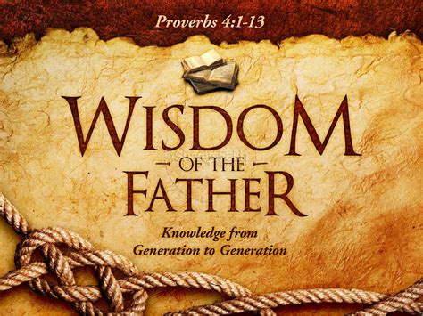 Wisdom Of The Father Powerpoint Template Clover Media
